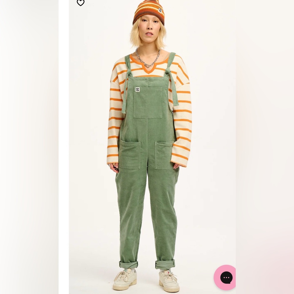 Lucy & Yak NWOT original dungaree organic corduroy Green Bay size 18 R